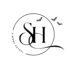 black and white simple personal rs initials logo
